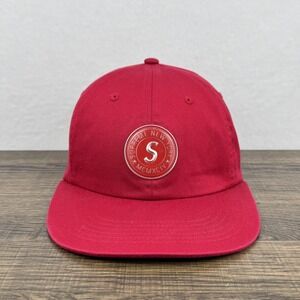 Supreme Hat Cap Strap Back Red S Logo Patch Mens‎ Streetwear Skate
